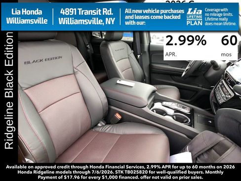 New 2026 Honda Ridgeline Black Edition image 25