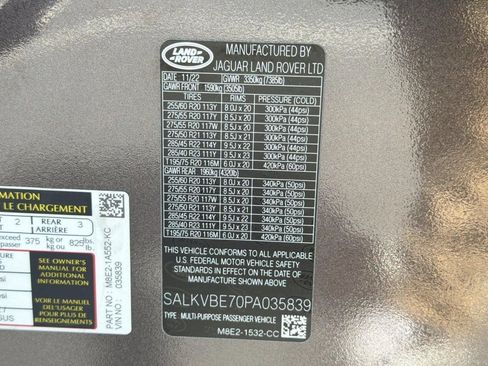 Used 2023 Land Rover Range Rover Long Wheelbase First Edition image 20