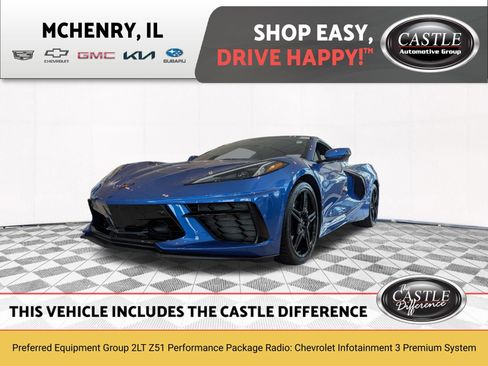 Used 2022 Chevrolet Corvette Stingray Preferred Cpe w/ Z51 Performance Package RWD image 1