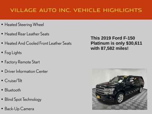 Used 2019 Ford F150 Platinum w/ Equipment Group 701A Luxury AWD/4WD image 21