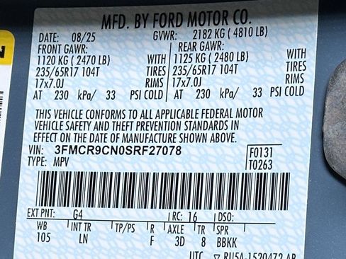 New 2025 Ford Bronco Sport Outer Banks w/ Sasquatch Outer Banks Package image 45