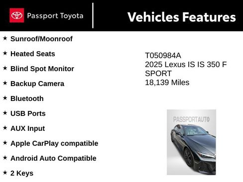 Used 2025 Lexus IS 350 F Sport AWD/4WD image 5