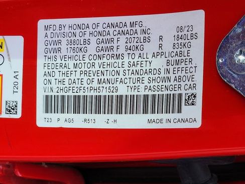 Certified 2023 Honda Civic Sport image 28