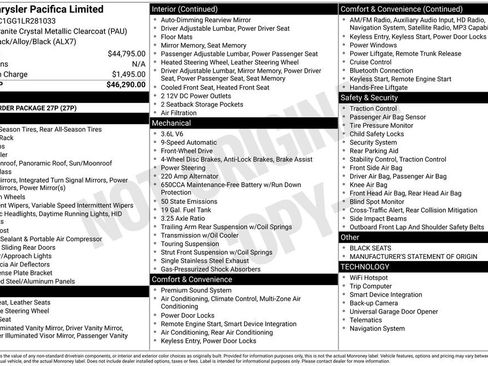 Used 2020 Chrysler Pacifica Limited image 12