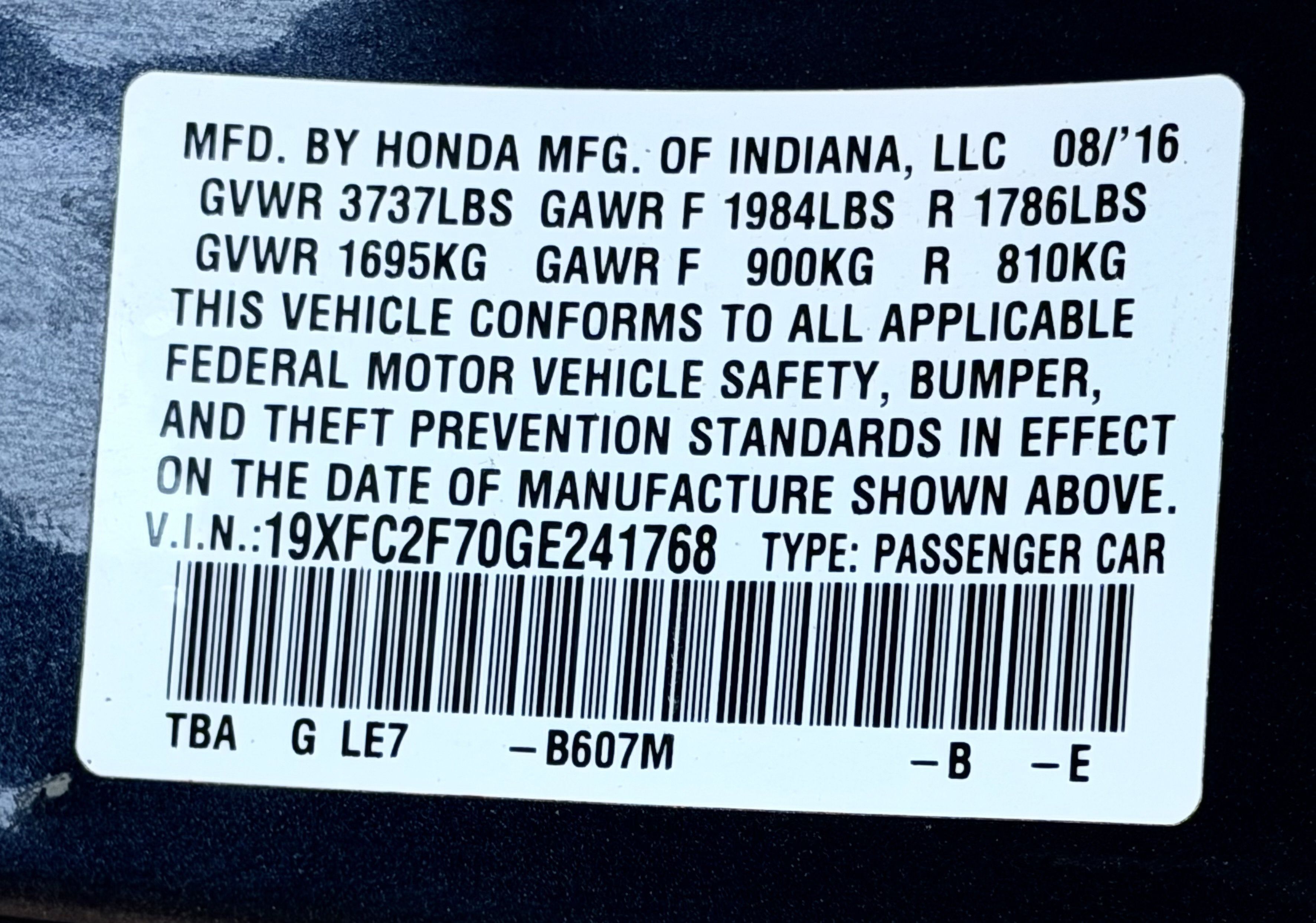 Used 2016 Honda Civic EX image 27