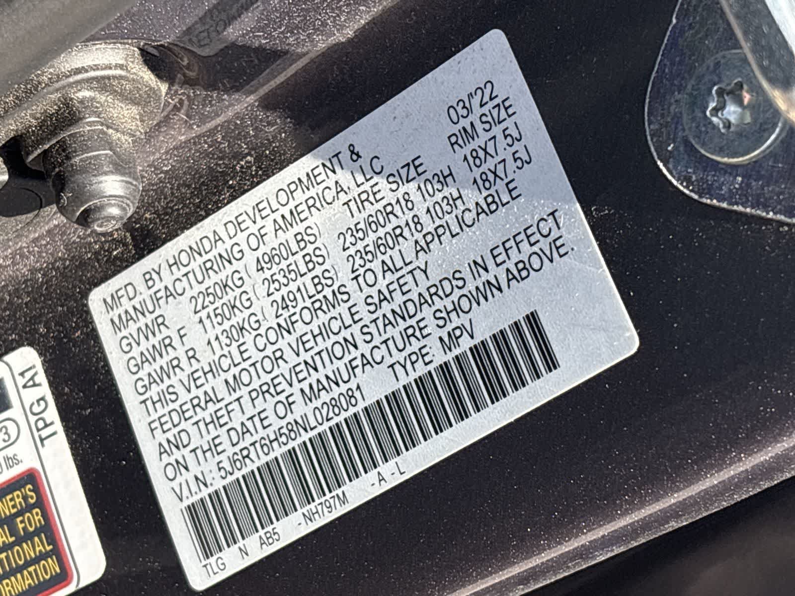 Used 2022 Honda CR-V EX image 26