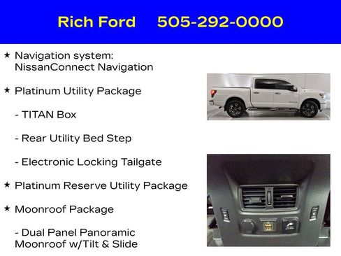 Used 2021 Nissan Titan Platinum Reserve w/ Moonroof Package AWD/4WD image 11
