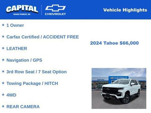 Used 2024 Chevrolet Tahoe Z71 image 4