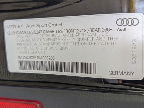 Used 2019 Audi RS 5 Sportback w/ RS Driver Assistance Package AWD/4WD image 28