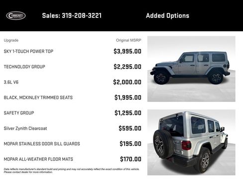 Used 2024 Jeep Wrangler Unlimited Sahara w/ Technology Group AWD/4WD image 2