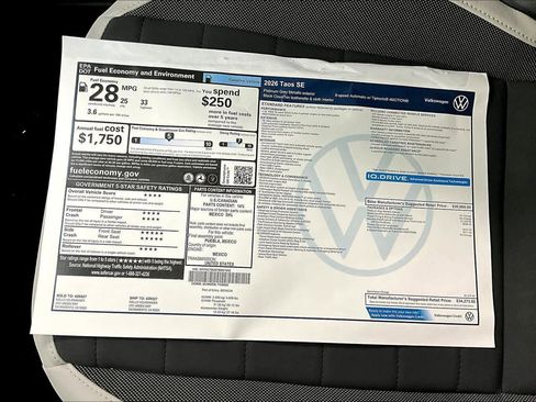 New 2026 Volkswagen Taos SE image 36
