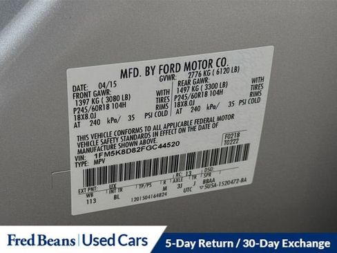 Used 2015 Ford Explorer XLT w/ Equipment Group 202B image 31