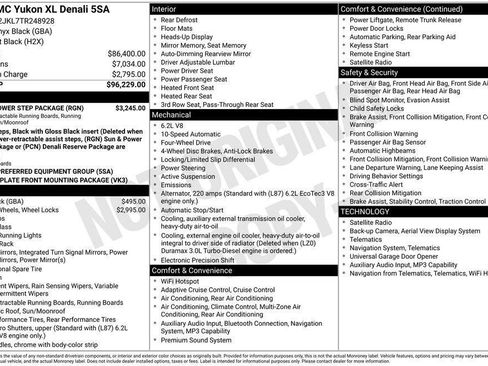 New 2026 GMC Yukon XL Denali w/ Sun & Power Step Package AWD/4WD image 5