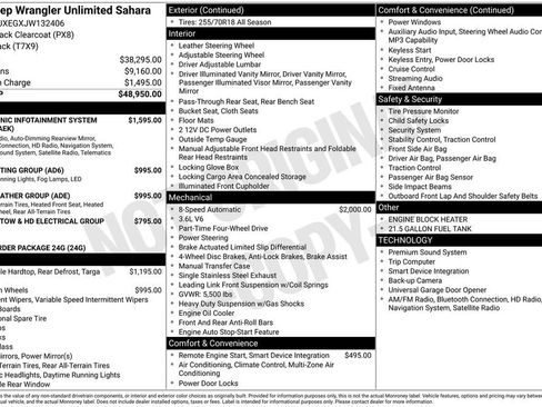 Certified 2018 Jeep Wrangler Unlimited Sahara image 7