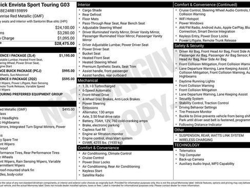 Used 2024 Buick Envista Sport Touring w/ Convenience I Package FWD image 2