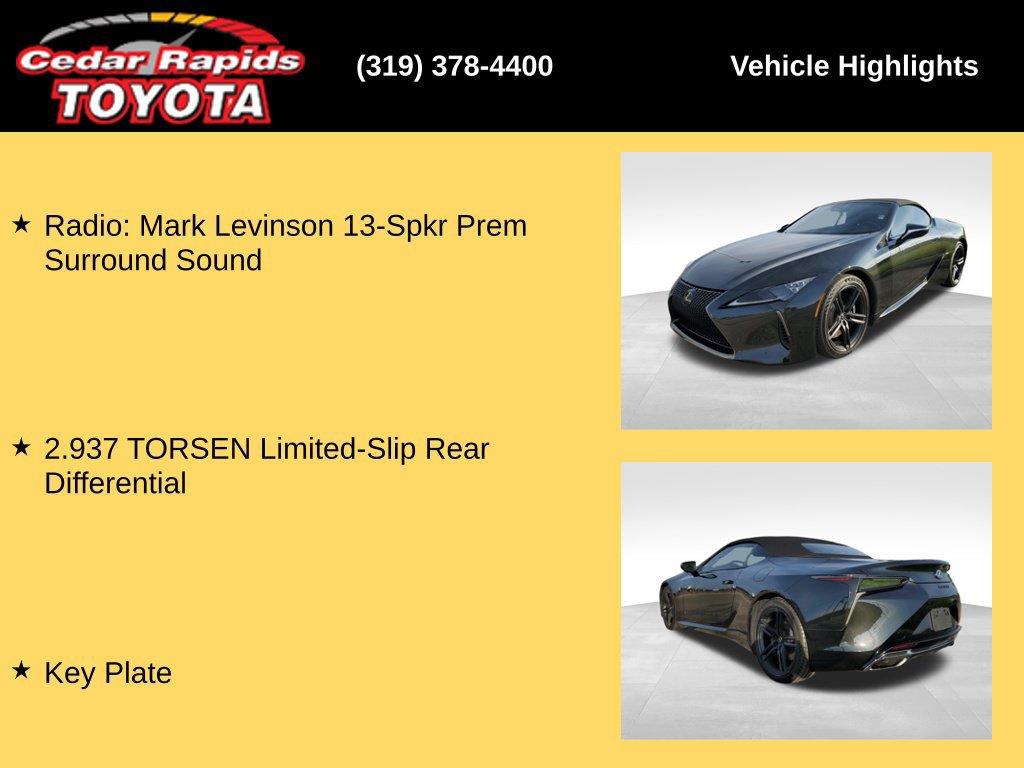 Used 2024 Lexus LC 500 Convertible w/ Bespoke Build Package RWD image 26
