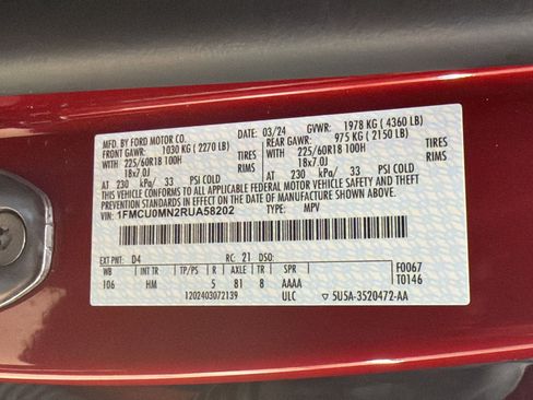 Certified 2024 Ford Escape ST-Line w/ Tech Pack #1 FWD image 16