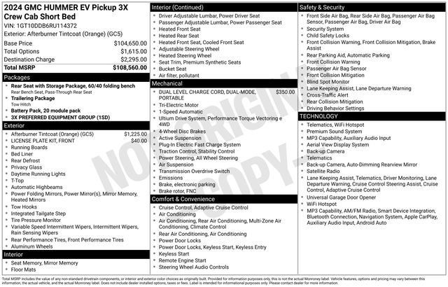 Used 2024 GMC Hummer EV 3X AWD/4WD image 2