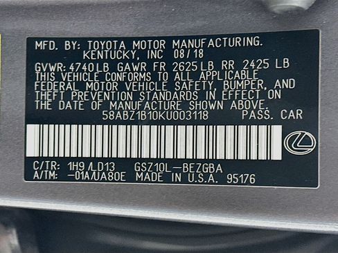 Used 2019 Lexus ES 350 w/ Premium Package FWD image 12