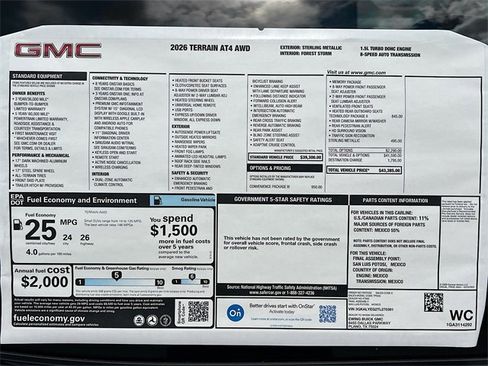New 2026 GMC Terrain AT4 w/ Convenience Package III image 21