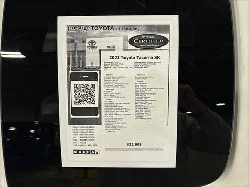 Certified 2021 Toyota Tacoma SR RWD image 13