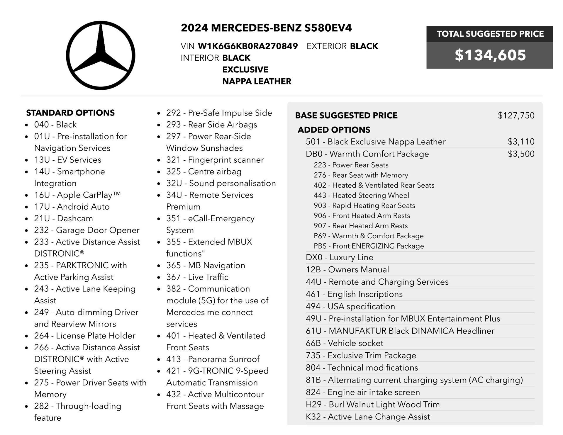 Used 2024 Mercedes-Benz S 580e 4MATIC Sedan w/ Warmth & Comfort Package image 79