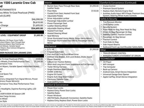Used 2019 RAM 1500 Laramie AWD/4WD image 51