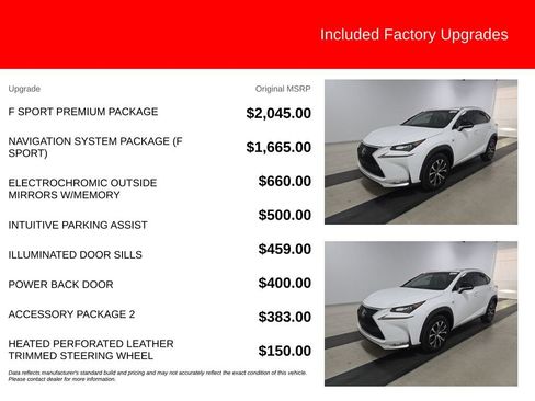 Used 2017 Lexus NX 200t F Sport w/ F Sport Premium Package FWD image 2
