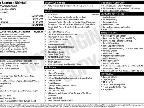 Used 2022 Kia Sportage Nightfall Edition w/ Nightfall Fwd Premium Package image 6