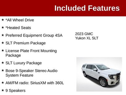 Used 2023 GMC Yukon XL SLT w/ SLT Premium Package