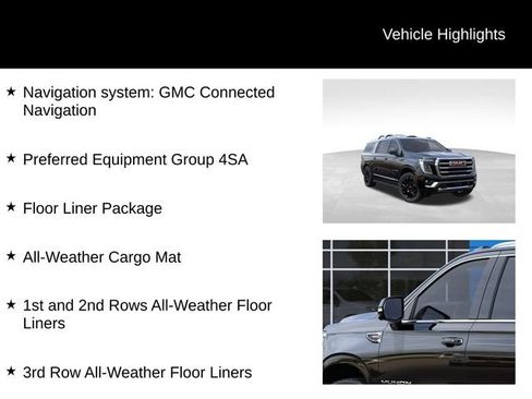 New 2026 GMC Yukon XL Elevation w/ LPO, Floor Liner Package AWD/4WD image 8