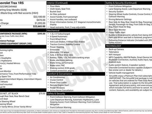 Certified 2024 Chevrolet Trax RS w/ Driver Confidence Package FWD image 4