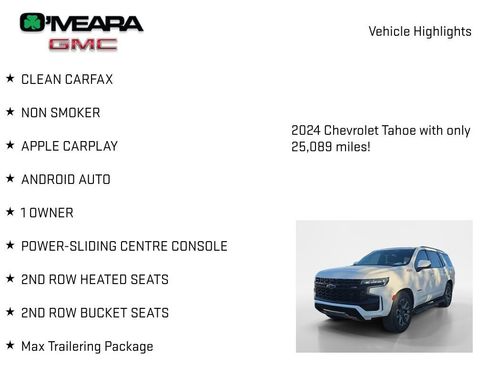 Used 2024 Chevrolet Tahoe Z71 w/ Z71 Off-Road Package AWD/4WD image 7