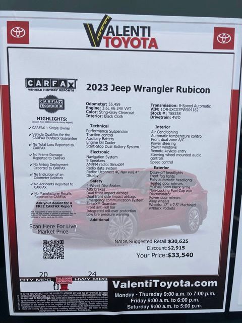 Used 2023 Jeep Wrangler Rubicon w/ Cold Weather Group AWD/4WD image 43