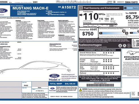 Certified 2025 Ford Mustang Mach-E Premium RWD image 36