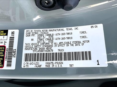 New 2026 Toyota Tundra SR5 AWD/4WD image 18