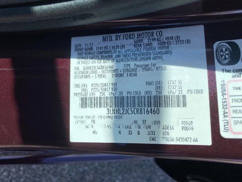 Used 2012 Lincoln MKZ AWD image 59