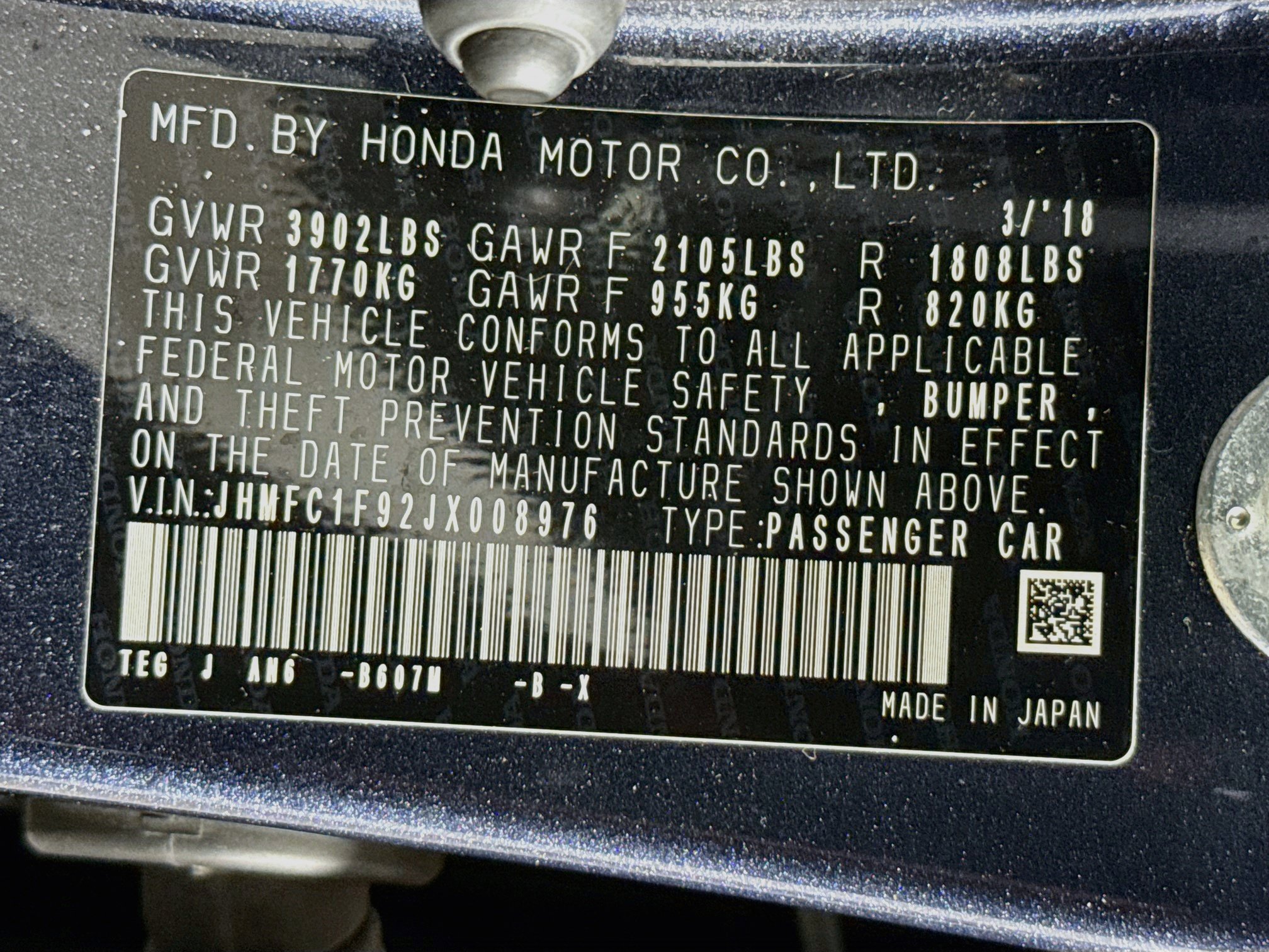 Used 2018 Honda Civic Touring image 39