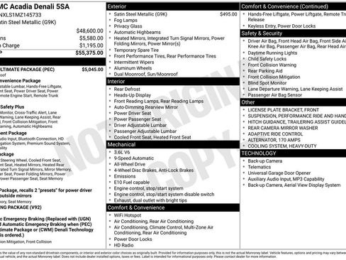 Used 2021 GMC Acadia Denali w/ Denali Ultimate Package image 1