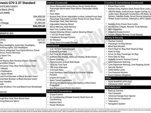 Used 2022 Genesis G70 3.3T image 10