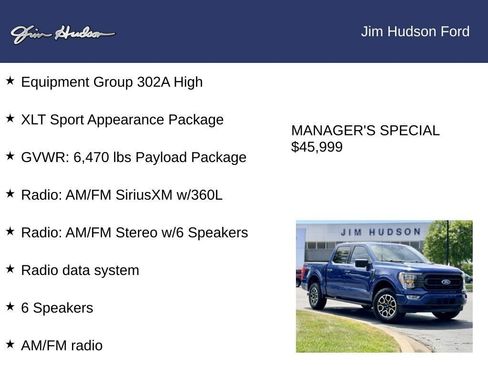 Certified 2023 Ford F150 XLT w/ Equipment Group 302A High AWD/4WD image 12