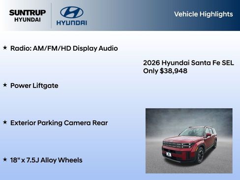 New 2026 Hyundai Santa Fe SEL AWD/4WD image 7