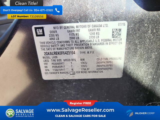 Used 2015 GMC Terrain SLE FWD image 17