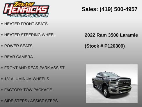 Used 2022 RAM 3500 Laramie w/ Chrome Appearance Group AWD/4WD image 23