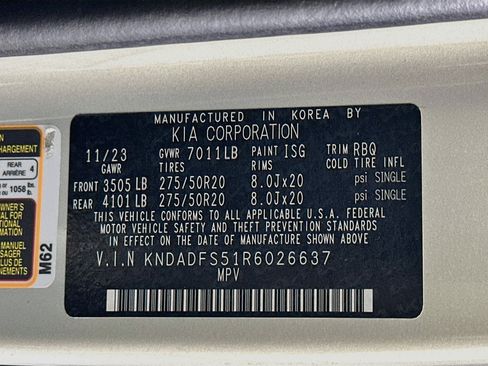 Used 2024 Kia EV9 Land AWD/4WD image 12
