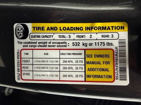 Used 2020 Ford F150 Raptor w/ Equipment Group 801A Mid AWD/4WD image 43