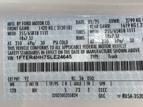 New 2025 Ford Ranger XLT w/ FX4 Off-Road Package image 30