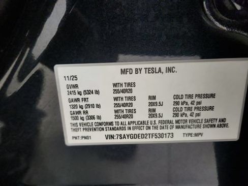 Used 2026 Tesla Model Y Long Range RWD image 96