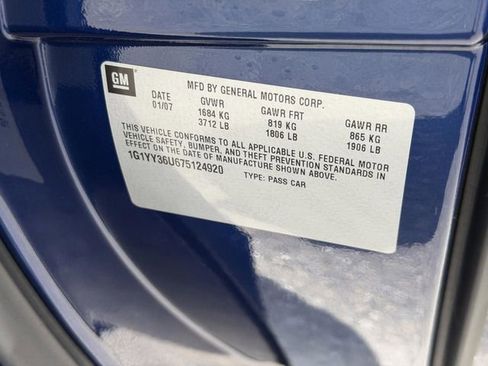 Used 2007 Chevrolet Corvette Convertible w/ Preferred Equipment Group RWD image 30