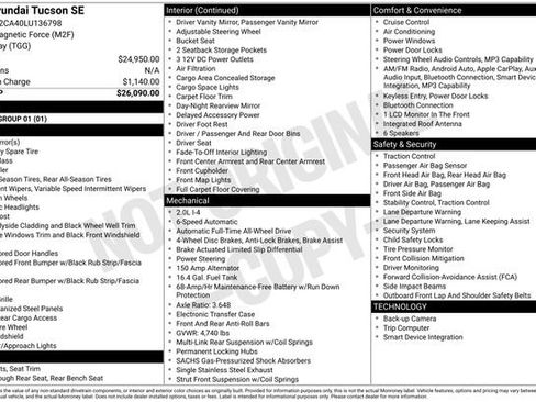 Used 2020 Hyundai Tucson SE AWD/4WD image 4